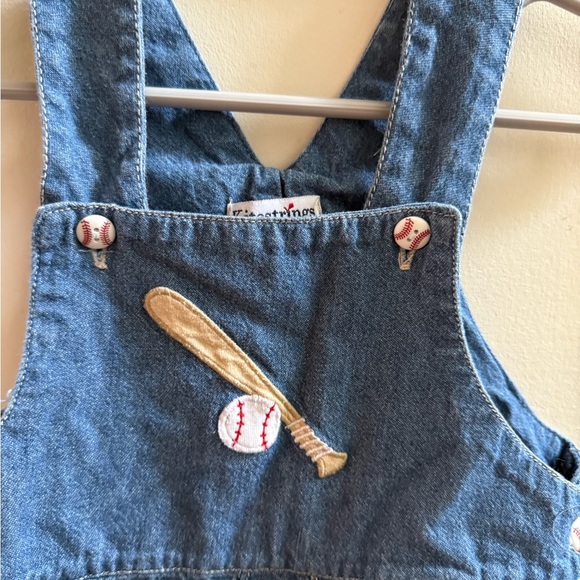 Kitestrings Denim Baseball Shortalls - Picture 4 of 10